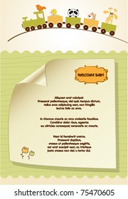 customizable  new baby card