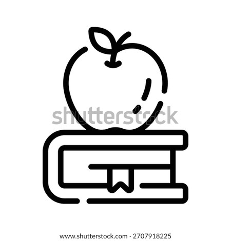 A customizable outline icon of healthy knowledge