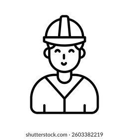 A customizable outline style icon of labour