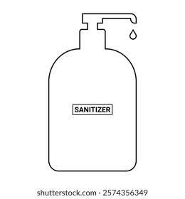 Customizable Sanitizer Bottle Silhouette Vector Logos for Your Business