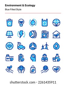 Customizable set of environment and ecology icons. Perfect for apps, websites, products, marketing, campaign, presentations, graphic design, and other projects