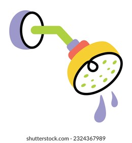 Dibujo plano personalizable de la ducha 