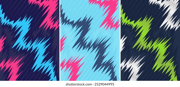 Design personalizado da camisa de esportes Conjunto de fundo para impressão de sublimação. Vetor de Plano de Fundo do Padrão