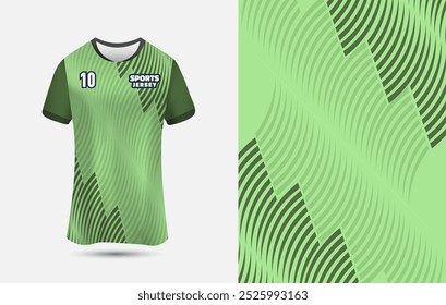 Customizable Sports jersey or t-shirt design for sublimation. Jersey design vector Illustration.