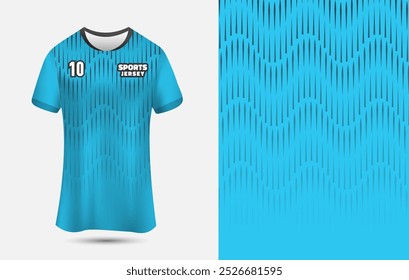 Customizable Sports jersey or t-shirt design for sublimation. Jersey design vector Illustration.
