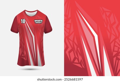Customizable Sports jersey or t-shirt design for sublimation. Jersey design vector Illustration.