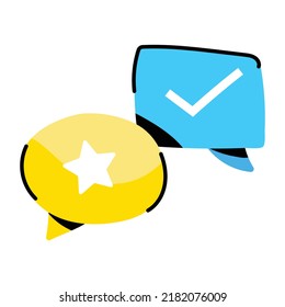 A customizable sticker of testimonials is up for premium use 