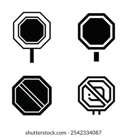 Customizable Stop Sign Vector Graphics