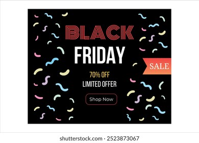 Vectores de tipografía personalizables para Black Friday Sales