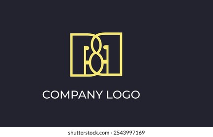 Design de logotipo abstrato personalizável e exclusivo para empresas inovadoras, Identidade de marca minimalista moderna, Arte de logotipo criativa para marcas digitais e impressas, perfeito para start-ups, empreendedor