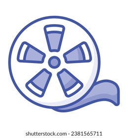 A customizable vector of film roll in modern style ready to use icon