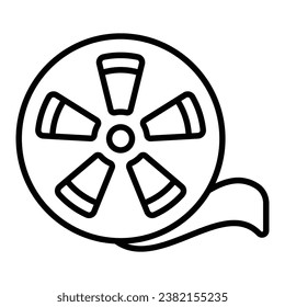 A customizable vector of film roll in modern style ready to use icon
