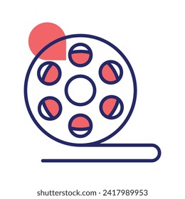 A customizable vector of film roll in modern style ready to use icon