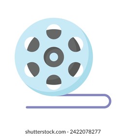 A customizable vector of film roll in modern style ready to use icon