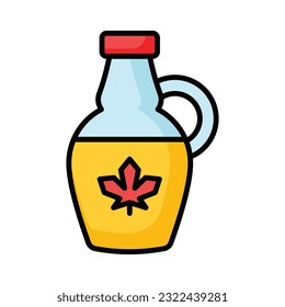 Customizable vector of maple syrup in modern style, ready to use icon