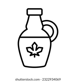 Customizable vector of maple syrup in modern style, ready to use icon