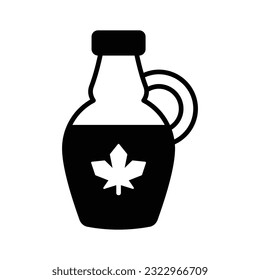 Customizable vector of maple syrup in modern style, ready to use icon