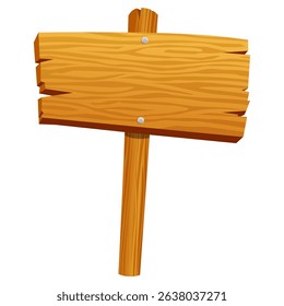 Customizable vectorized wooden sign cartoon style mockup