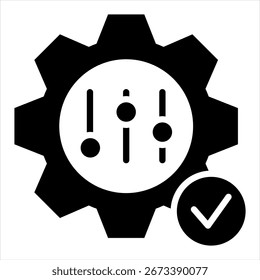 Personalización Glifo Ilustración de icono único