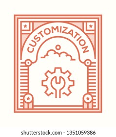 CUSTOMIZATION ICON CONCEPT