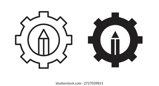 Icono de personalización sobre fondo blanco. Icono de Vector de acciones