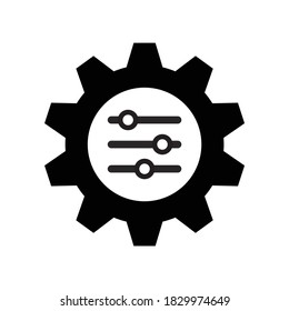 customization icon, settings icon with engineering gear