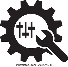 Customization Icon Vector. Configuration Icon Vector.