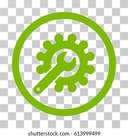 Customization icon. Vector illustration style is flat iconic symbol, eco green color, transparent background. Designed for web and software interfaces.