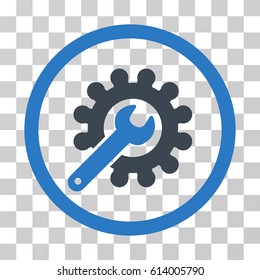 Customization icon. Vector illustration style is flat iconic bicolor symbol, smooth blue colors, transparent background. Designed for web and software interfaces.