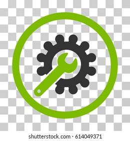 Customization icon. Vector illustration style is flat iconic bicolor symbol, eco green and gray colors, transparent background. Designed for web and software interfaces.