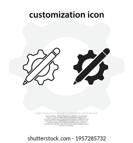 customization icon vector for your illustration