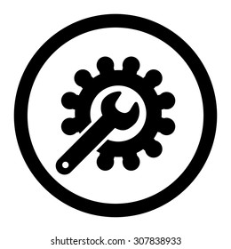 Customization vector icon. This rounded flat symbol is drawn with black color on a white background.