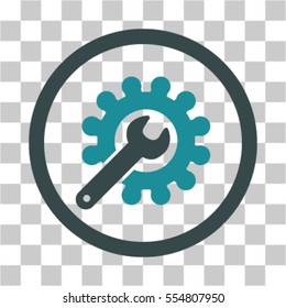 Customization vector pictograph. Illustration style is flat iconic bicolor soft blue rounded symbol on a transparent background.