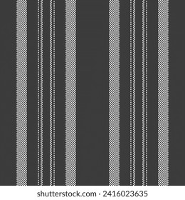Customize background vector pattern, living room stripe vertical fabric. Stripe texture lines textile seamless in grey and white colors.