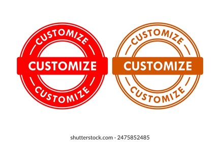 customize badge design template illustration