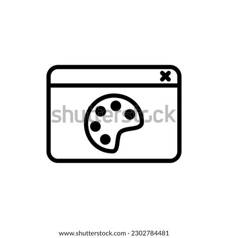 customize browser outline vector icon customize browser stock vector icon for web, mobile app and ui design
