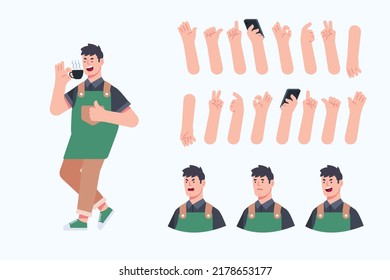 Customize Coffee Shop Barista Character Set