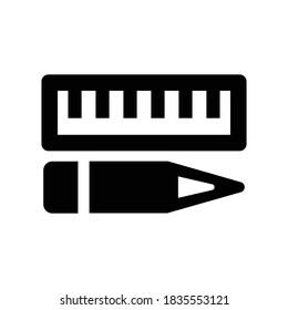 Customize edit icon.pen,ruler (vector illustration)