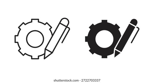 Icono de Personalízalo Ilustración vectorial aislada. Pictograma de Vector para Web y App