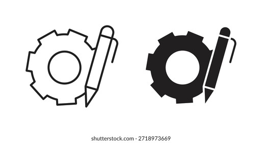 Ícone Personalizar. Símbolo, ilustração de logotipo. conjunto de ícones gráficos