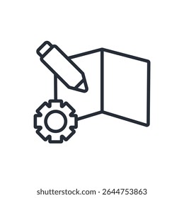 personalizar ícone. vetor.Editável símbolo estilo traço.linear para usar web design,ilustração logo.Symbol.