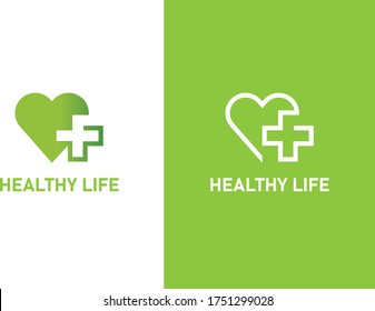 Customize logo for health sector.Light color logo for medical sector. 