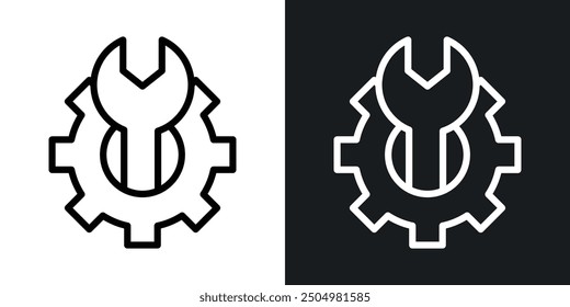 Customize vector icon set black and white filled and outlined style.