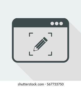 Customized computer services - Vector web icon