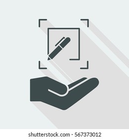 Customized design services - Flat minimal vector icon