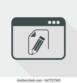 Customized document project - Vector flat icon