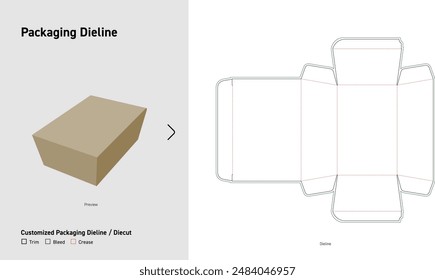 Customized Packaging Dieline, Box Dieline