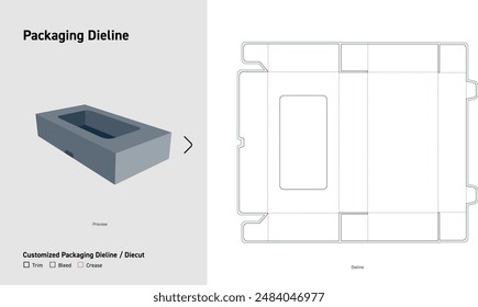 Customized Packaging Dieline, Box Dieline