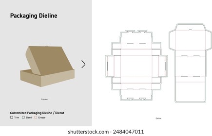 Customized Packaging Dieline, Box Dieline