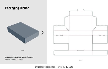 Customized Packaging Dieline, Box Dieline